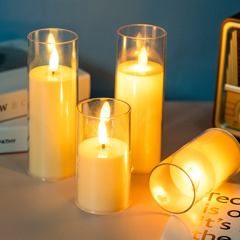 Flickering Flameless Candles -Battery Operated LED Tealights - for Weddings, Parties, and Holidays"