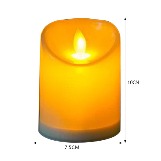 Flickering Flameless Candles -Battery Operated LED Tealights - for Weddings, Parties, and Holidays"